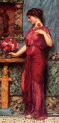 John William Godward An Offering to Venus oil on canvas